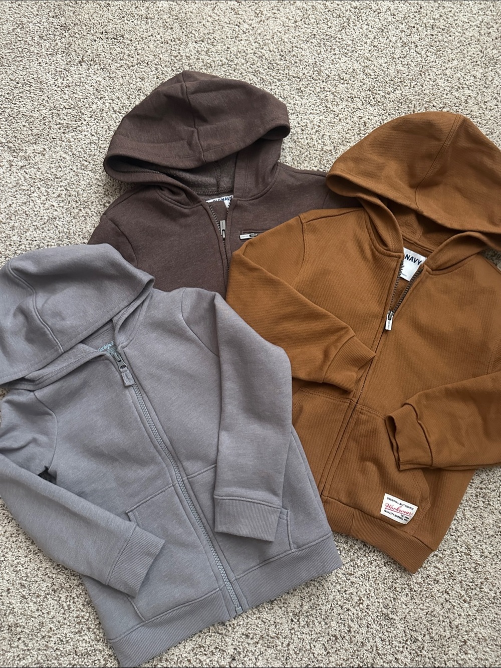 Kids Zip-Up Hoodies - size 5T